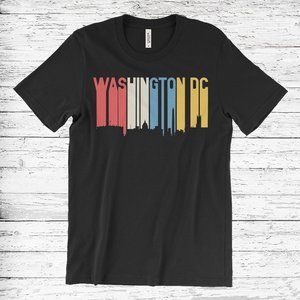 Vintage washington dc Black Unisex T Shirt